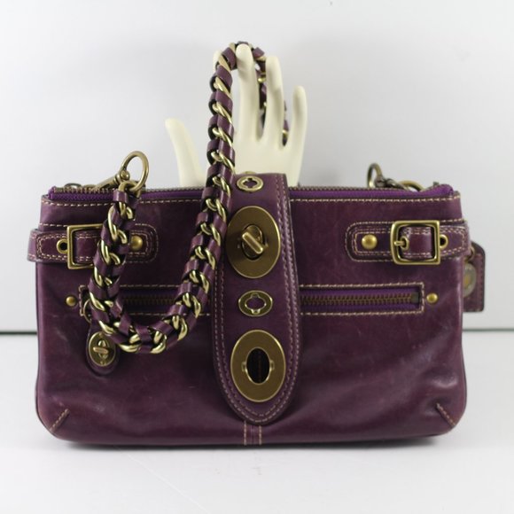 **SOLD**Coach - Legacy Bridget Bag - Limited Edition. Purple Leather. - Picture 6 of 16